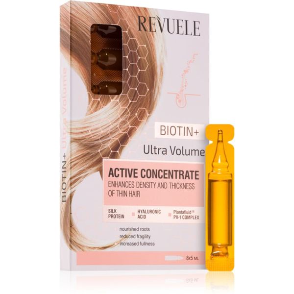 Revuele Revuele Active Concentrate Biotin+ ampule za volumen kose 8x5 ml