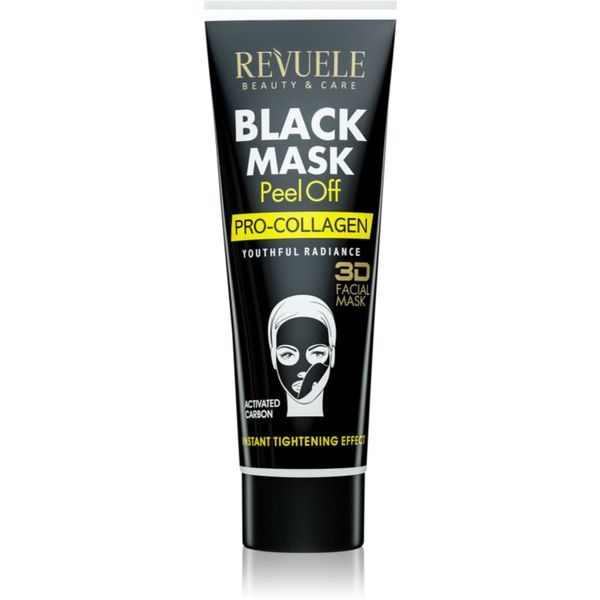Revuele Revuele Black Mask Peel Off Pro-Colagen Peel-Off maska za učvršćivanje kože lica 80 ml
