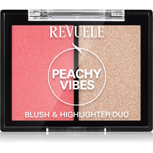 Revuele Revuele Blush & Highlighter Duo rumenilo s highlighterom nijansa Peachy Vibes 8 g