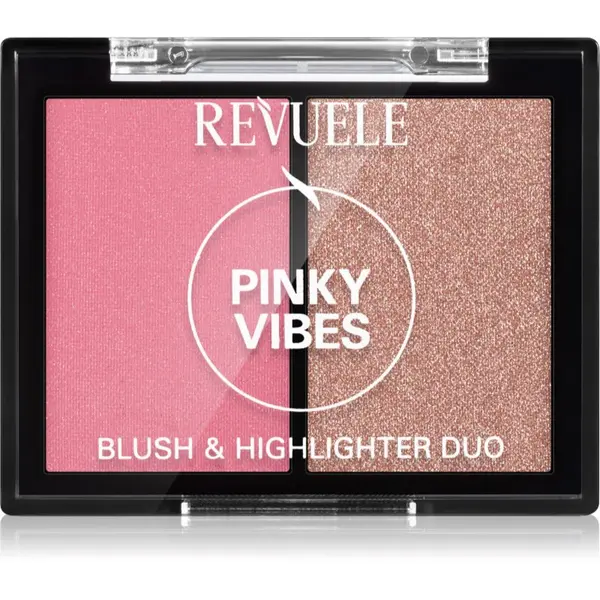 Revuele Revuele Blush & Highlighter Duo rumenilo s highlighterom nijansa Pinky Vibes 8 g