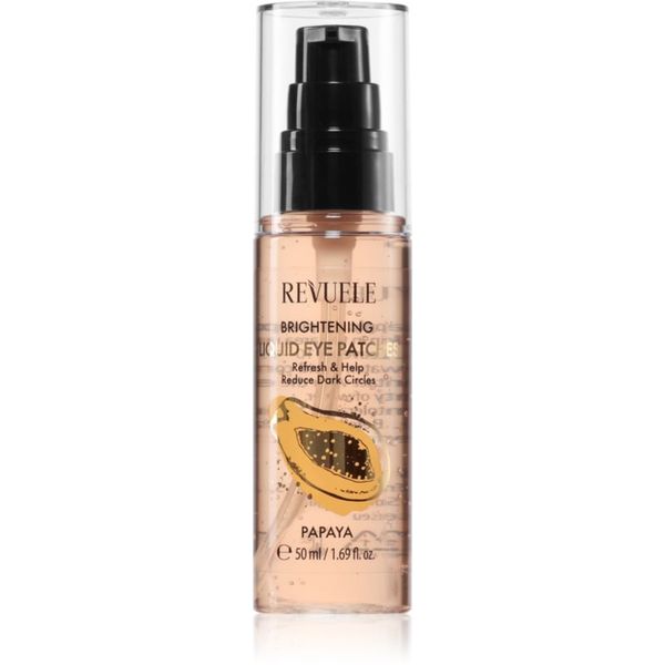 Revuele Revuele Brightening Papaya Liquid Eye Patches gel maska protiv tamnih krugova 50 ml