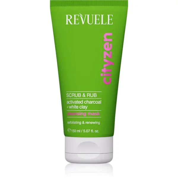 Revuele Revuele Cityzen Scrub & Rub piling maska za čišćenje lica s aktivnim ugljenom 150 ml