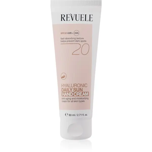 Revuele Revuele Daily Sun Hyaluronic Hand Cream SPF 20 hidratantna zaštitna krema za ruke SPF 20 80 ml