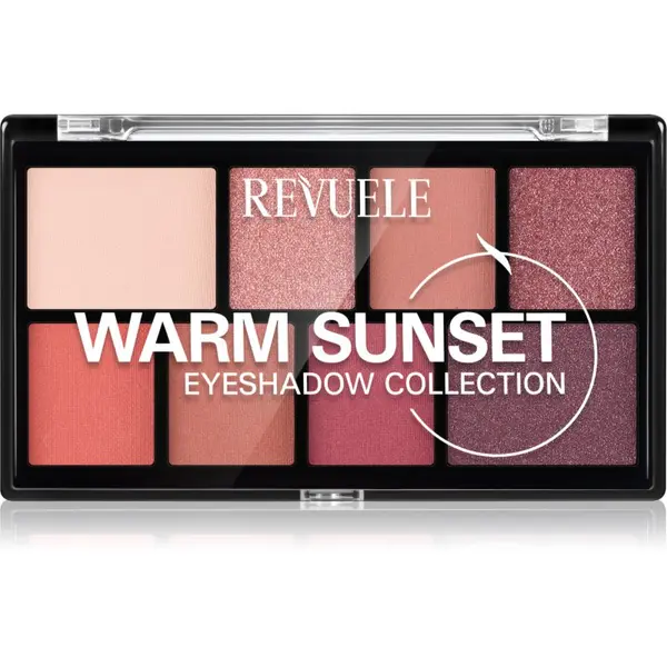 Revuele Revuele Eyeshadow Collection paleta sjenila za oči nijansa Warm Sunset 15 g