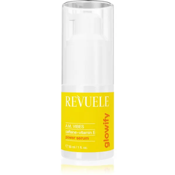 Revuele Revuele Glowify A.M. Vibes Power Serum Caffeine + Vitamin E posvjetljujući serum za okoloočno područje 30 ml