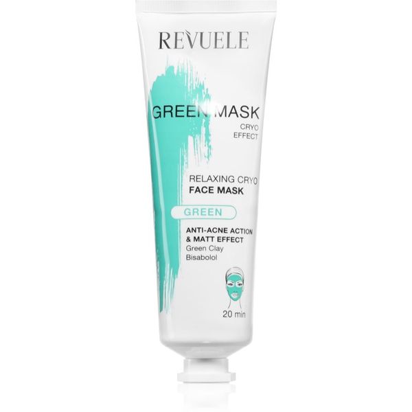 Revuele Revuele Green Mask Cryo Effect matirajuća maska za čišćenje za nepravilnosti na koži lica 80 ml