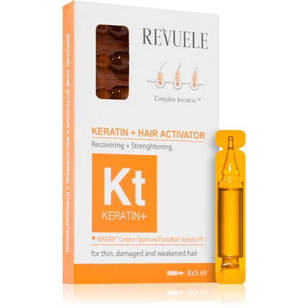 Revuele Revuele Keratin+ ampule za tanku, iscrpljenu kosu 8x5 ml