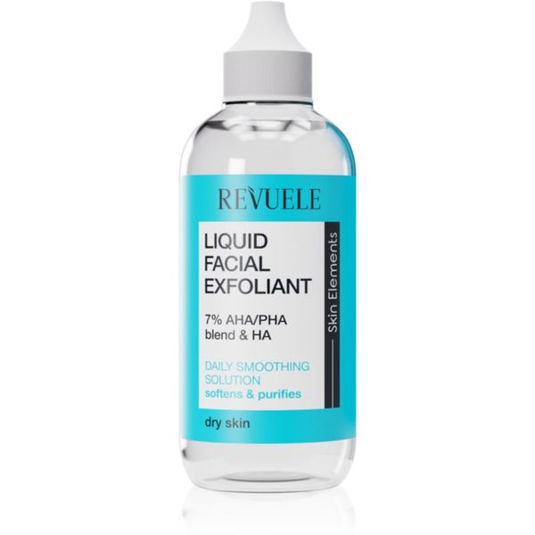 Revuele Revuele Liquid Facial Exfoliant 7% AHA/PHA blend + HA eksfolijacijski serum za piling za suho lice 125 ml