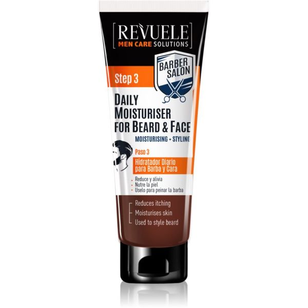 Revuele Revuele Men Care Solutions Barber Salon hidratantna krema za lice i bradu 80 ml