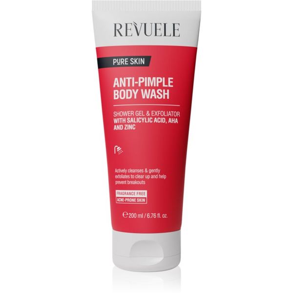 Revuele Revuele Pure Skin Anti-Pimple eksfolijacijski gel za tuširanje protiv akni 200 ml