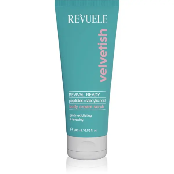 Revuele Revuele Velvetish Revival Ready Body Cream Scrub nježni piling za tijelo s revitalizirajućim djelovanjem 200 ml