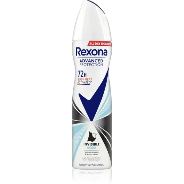 Rexona Rexona Advanced Protection Invisible Aqua dezodorans u spreju protiv bijelih i žutih mrlja Aqua 150 ml