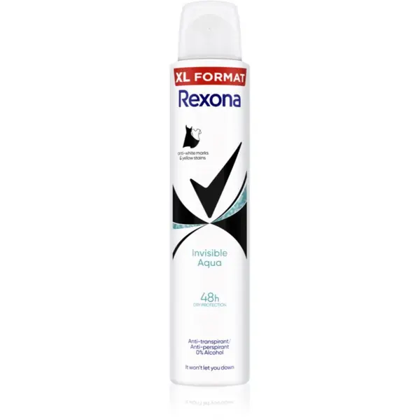 Rexona Rexona Invisible Aqua dezodorans u spreju protiv bijelih i žutih mrlja 200 ml