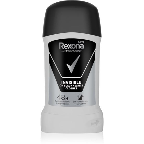 Rexona Rexona Invisible on Black + White Clothes Antiperspirant čvrsti antiperspirant 48 H 50 ml