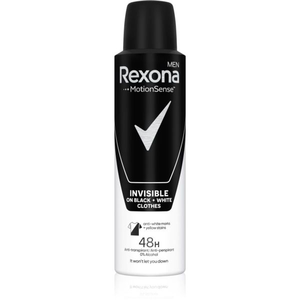 Rexona Rexona Invisible on Black + White Clothes antiperspirant u spreju 48h 150 ml