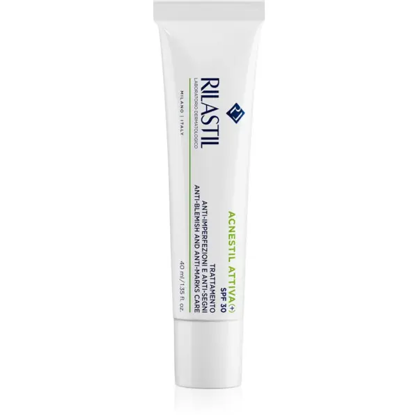 Rilastil Rilastil Acnestil Attiva (+) krema za lice za nepravilnosti na koži lica SPF 30 40 ml