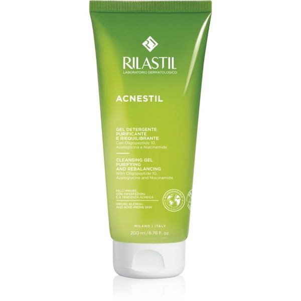 Rilastil Rilastil Acnestil gel za čišćenje za smanjivanje sebuma za masno lice sklono aknama 200 ml