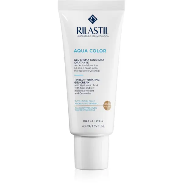 Rilastil Rilastil Aqua Color gel krema za toniranje s hidratantnim učinkom nijansa Medium 40 ml