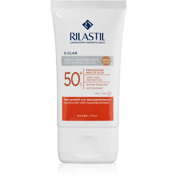 Rilastil Rilastil D-Clar zaštitna krema za toniranje protiv pigmentnih mrlja SPF 50+ nijansa Medium 40 ml