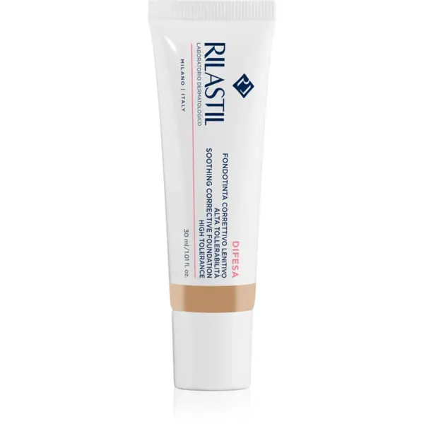 Rilastil Rilastil Difesa Make Up Soothing Foundation umirujući puder za osjetljivu kožu lica nijansa 01 30 ml