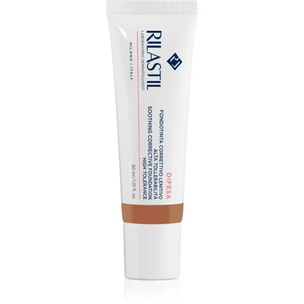 Rilastil Rilastil Difesa Make Up Soothing Foundation umirujući puder za osjetljivu kožu lica nijansa 05 30 ml