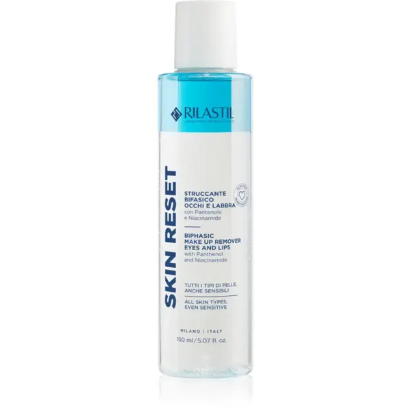 Rilastil Rilastil Skin Reset dvofazno sredstvo za uklanjanje make-upa s usana i oko očiju 150 ml