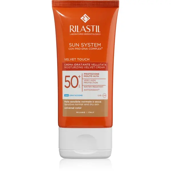 Rilastil Rilastil Sun System Velvet Touch zaštitna krema za toniranje za lice SPF 50+ 50 ml