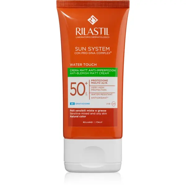 Rilastil Rilastil Sun System Water Touch zaštitna matirajuća krema za masno lice sa nepravilnostima SPF 50+ 50 ml