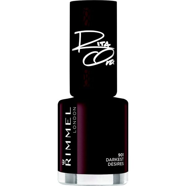 Rimmel Rimmel 60 Seconds By Rita Ora brzosušeći lak za nokte nijansa 901 Darkest Desires 8 ml