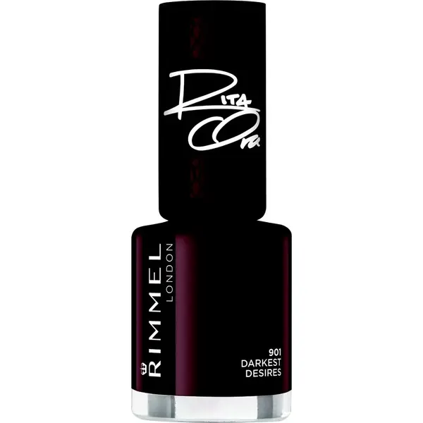 Rimmel Rimmel 60 Seconds By Rita Ora brzosušeći lak za nokte nijansa 901 Darkest Desires 8 ml