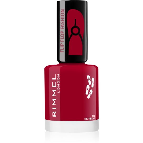 Rimmel Rimmel 60 Seconds Flip Flop lak za nokte nijansa 312 Be Red-y 8 ml