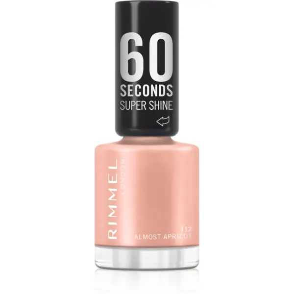 Rimmel Rimmel 60 Seconds Super Shine lak za nokte nijansa 112 Almost Apricot 8 ml