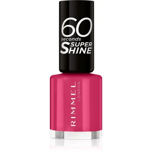 Rimmel Rimmel 60 Seconds Super Shine lak za nokte nijansa 323 Funtime Fuchsia 8 ml