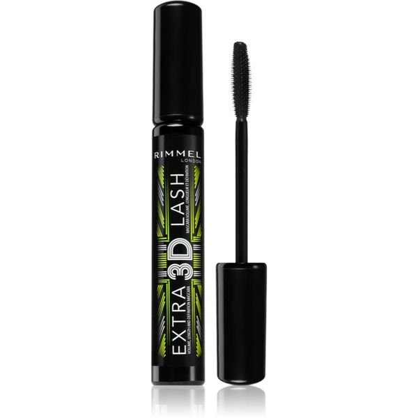 Rimmel Rimmel Extra 3D Lash maskara za volumen i produžavanje trepavica nijansa 003 Extreme Black 8 ml