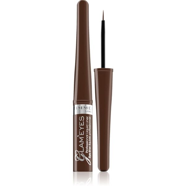 Rimmel Rimmel Glam' Eyes tekući eyelineri nijansa 002 Brown Velvet 3,5 ml