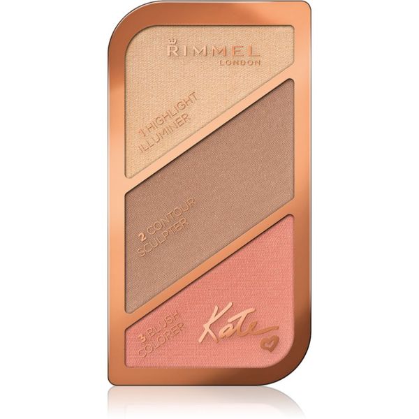 Rimmel Rimmel Kate paleta za konturiranje nijansa 002 Coral Glow 18,5 g