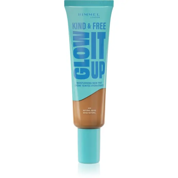 Rimmel Rimmel Kind & Free Glow It Up blagi hidratantni make-up nijansa 400 Natural Beige 30 ml