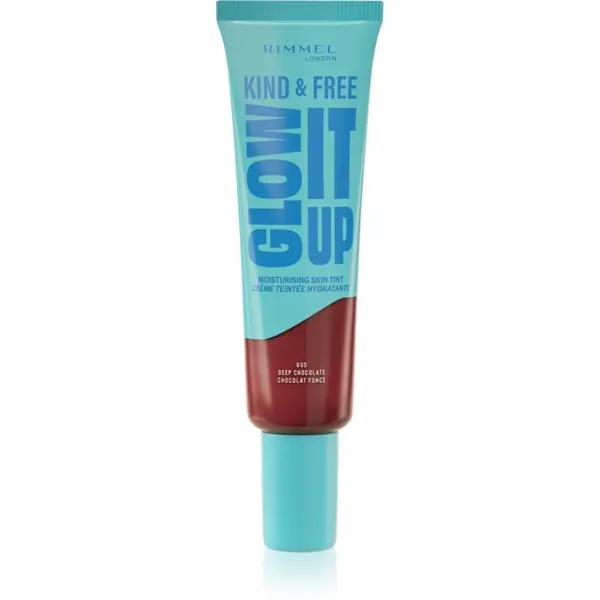 Rimmel Rimmel Kind & Free Glow It Up blagi hidratantni make-up nijansa 605 Deep Chocolate 30 ml