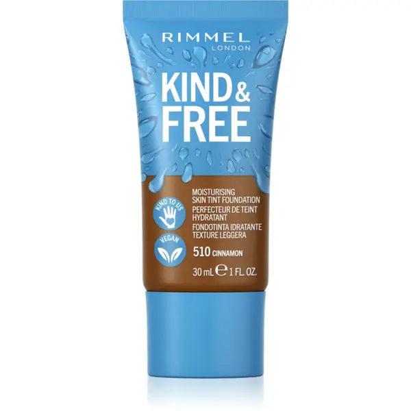Rimmel Rimmel Kind & Free Moisturising Skin Tint blagi hidratantni make-up nijansa 510 Cinnamon 30 ml