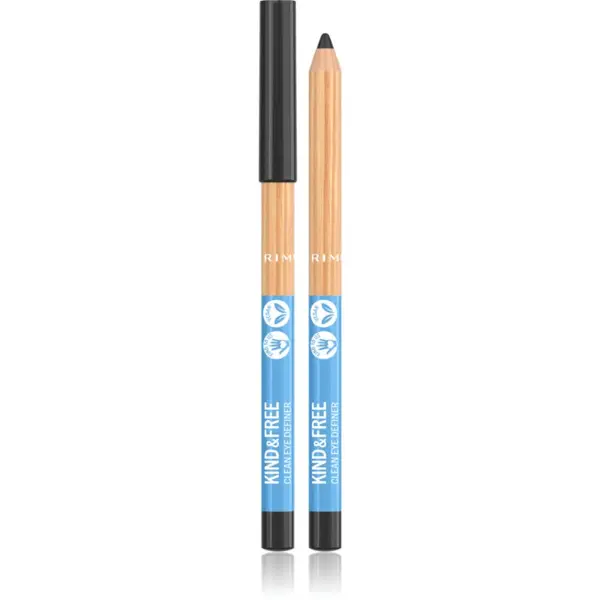 Rimmel Rimmel Kind & Free olovka za oči s intenzivnom bojom nijansa 1 Pitch Black 1,1 g