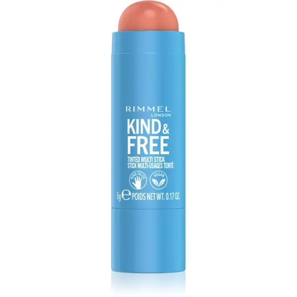 Rimmel Rimmel Kind & Free višenamjenska šminka za oči, usne i lice nijansa 002 Peachy Cheeks 5 g