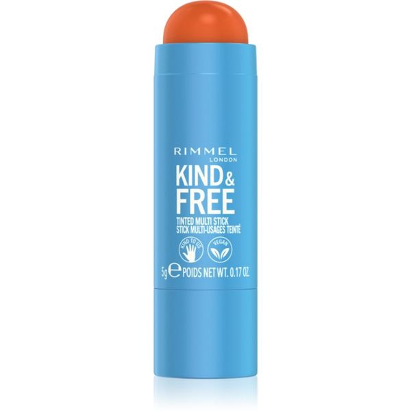 Rimmel Rimmel Kind & Free višenamjenska šminka za oči, usne i lice nijansa 004 Tangerine Dream 5 g