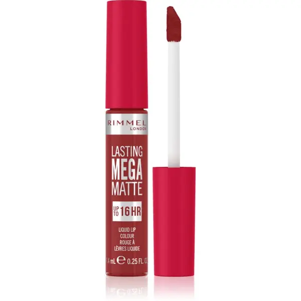 Rimmel Rimmel Lasting Mega Matte lagani tekući mat ruž za usne 16 h nijansa Fire Starter 7,4 ml