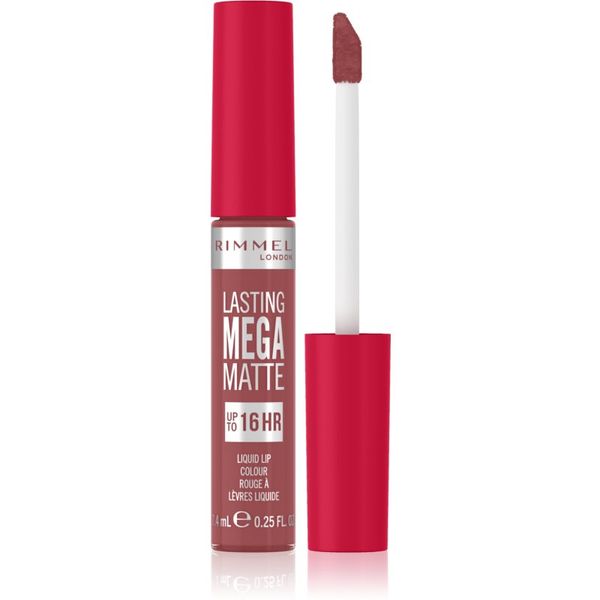 Rimmel Rimmel Lasting Mega Matte lagani tekući mat ruž za usne 16 h nijansa Rose & Shine 7,4 ml