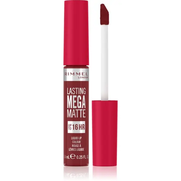 Rimmel Rimmel Lasting Mega Matte lagani tekući mat ruž za usne 16 h nijansa Ruby Passion 7,4 ml