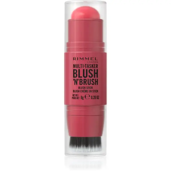 Rimmel Rimmel Multi-Tasker Blush'N'brush rumenilo u olovci s kistom nijansa 150 Cherry On Point 8 g