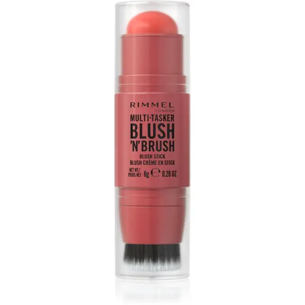 Rimmel Rimmel Multi-Tasker Blush'N'brush rumenilo u olovci s kistom nijansa 250 Coral Dust 8 g