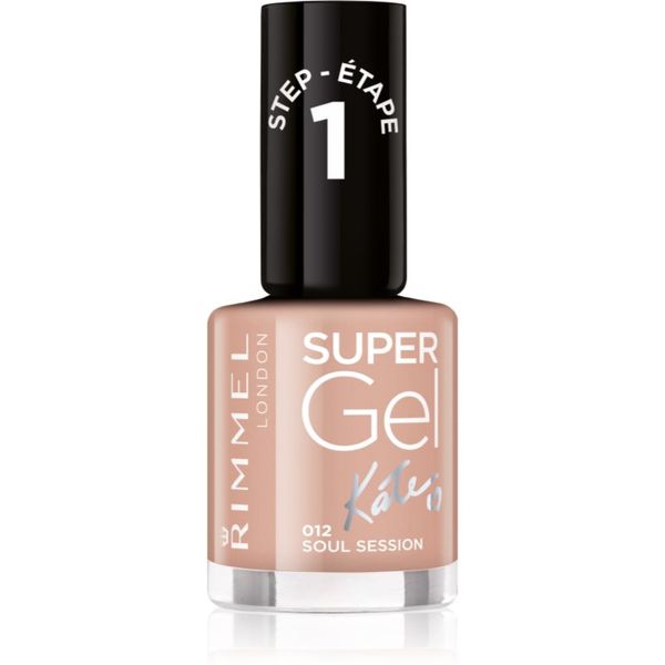 Rimmel Rimmel Super Gel By Kate gel lak za nokte bez korištenja UV/LED lampe nijansa 012 Soul Session 12 ml