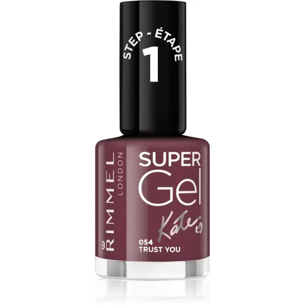 Rimmel Rimmel Super Gel By Kate gel lak za nokte bez korištenja UV/LED lampe nijansa 054 Trust You 12 ml