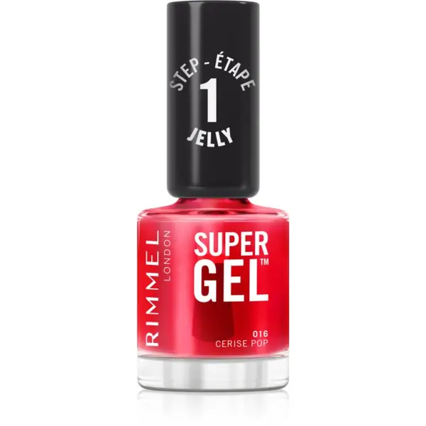 Rimmel Rimmel Super Gel gel lak za nokte bez korištenja UV/LED lampe nijansa 016 Cerise Pop 12 ml